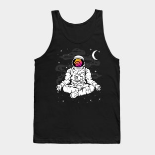 Astronaut Yoga HEX Coin To The Moon HEX Crypto Token Cryptocurrency Blockchain Wallet Birthday Gift For Men Women Kids Tank Top